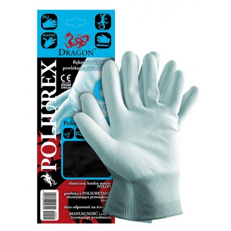 Rękawice ochronne wykonane z nylonu, powlekane poliuretanem POLIUREX