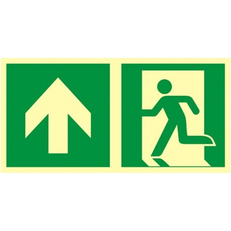 Kierunek do wyjścia ewakuacyjnego - w górę (lewostronny)